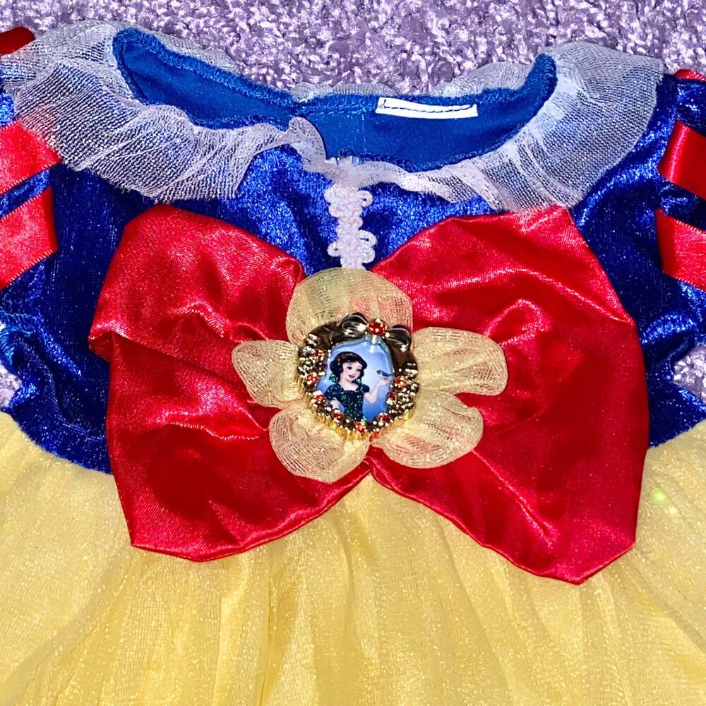 12-18m Baby Girls Disney Snow White Halloween Costume Dress w/ Shoes - Picture 4 of 8